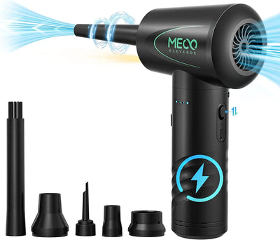 MECO ME CA1 Compressed Air Duster for Computers Protable Cordless Air Blower Computer Cleaning with LED Light for PC Keyboard