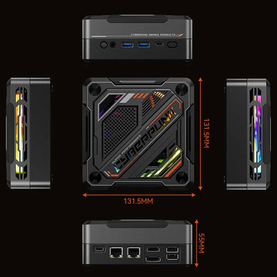 Mini Pc AMD Ryzen R7-7840HS 8 Core 16 Thread Computer