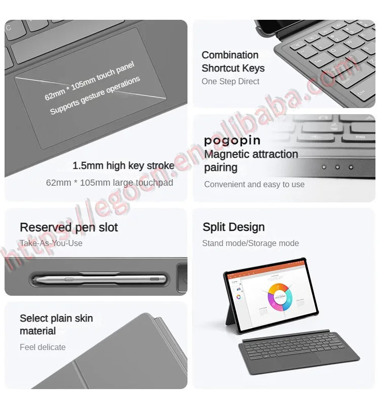 Lenovo Xiaoxin Pad Pro 12.7 2025 Magnetic Keyboard and Stand 2nd Protection Case