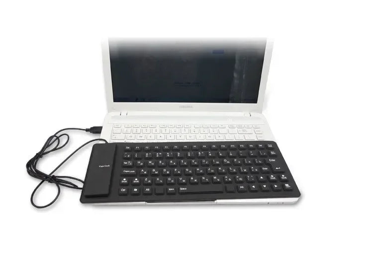 85 Keys Silicon Soft Keyboard USB Plug Play  Wired Gamer Waterproof Russian Keyboard Tablet Desktop Pad PC Tablet