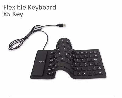 85 Keys Silicon Soft Keyboard USB Plug Play  Wired Gamer Waterproof Russian Keyboard Tablet Desktop Pad PC Tablet