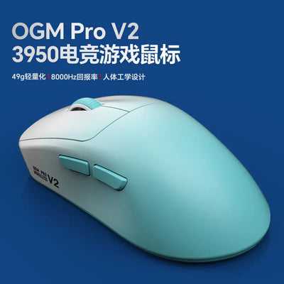 Waizowl Ogm Pro V2 Mouse Three-Mode Wireless Paw3950 30000dpi Gaming Mouse Lightweight Customize Mouse For Desktop Computer Gift