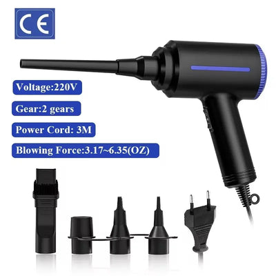 500W Electric Air Blower for Computer Cleaner,Compressed Air Duster, Compressed Air Can,Handy Dust for PC Keyboard Cleaning