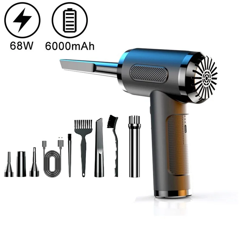 Latest Portable Compressed Air Duster Blower Cleaner USB Charging Computer Household Blower Cleaner Car Powerful Cleaning Durabl