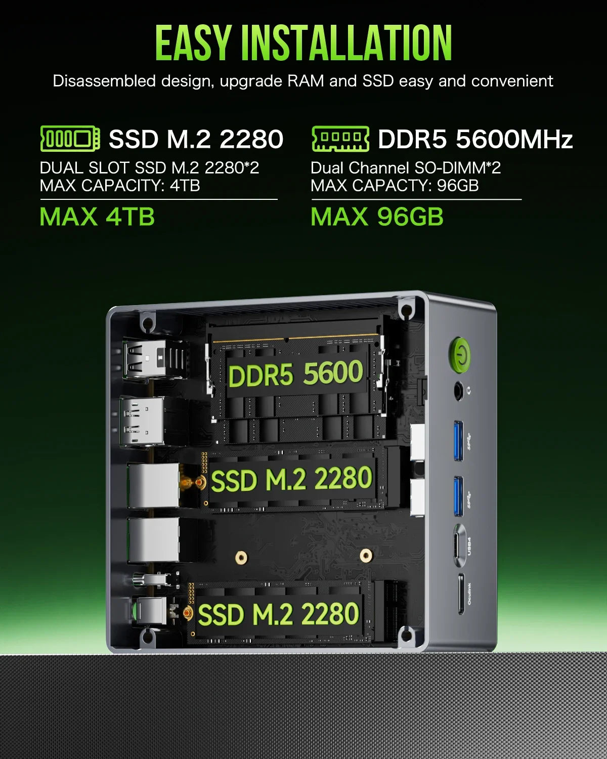 GMKtec M7 MINI PC AMD R7 Pro 6850H Wins 11 Pro