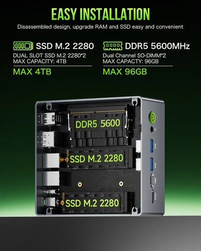 GMKtec M7 MINI PC AMD R7 Pro 6850H Wins 11 Pro