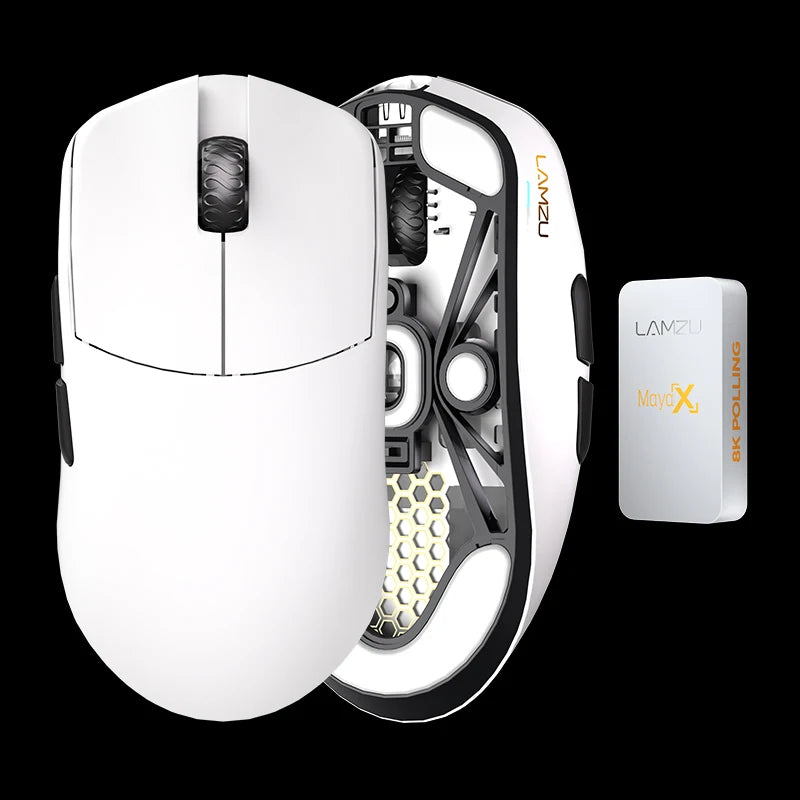 LAMZU MAYA X Gaming Mouse (8K Dongle Included, Web Driver Compatible)