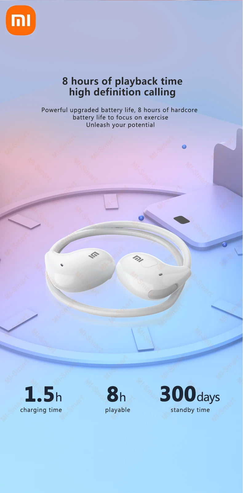 Xiaomi Bluetooth 5.3 Earphones Wireless Bone Conduction Waterproof Earphones Stereo Over-ear Sports Earphones with Microphone