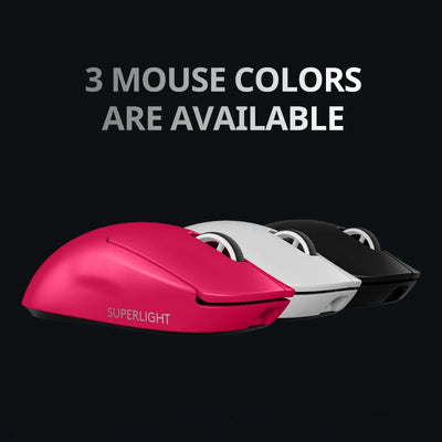 Logitech G PRO X SUPERLIGHT 2 wireless gaming mouse, 60 g pro-grade mouse with 5 programmable buttons, 44k DPI sensor, 8 kHz rep