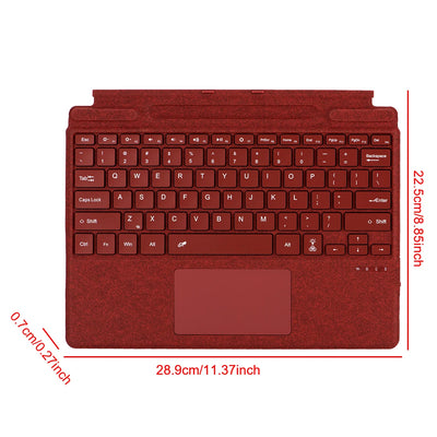 Bluetooth-Compatible Magnetic Wireless Keyboard with Touchpad Portable Magnetic Keyboard