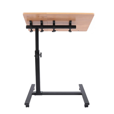 58-90cm Adjustable Height Laptop Desk Rectangle Desktop 4 Universal Wheels (All with Brakes)