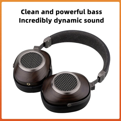 SIVGA ANSER High-Fidelity Audio Open-back Wooden Headphone 50mm Dynamic Driver Over-ear Wired Headset
