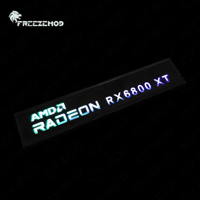 FREEZEMOD Mini VGA Side Light Panel 5V 3PIN A-RGB Graphics Card Luminous Nameplate PC Case Decorative Light Panel AURA SYNC