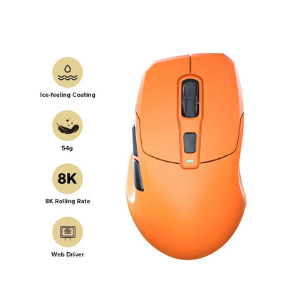 Kysona Uranus Pro Wireless Game Mouse Bluetooth 2.4g Three Mode E-Sports Lightweight Ergonomics Gaming Mouse For PC Gamer Gift