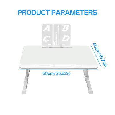 Bed Laptop Stand Folding Laptop Bed Desk Computer Desk with Drawer, Book Stand, Non-Slip Lap Tray for Home Office