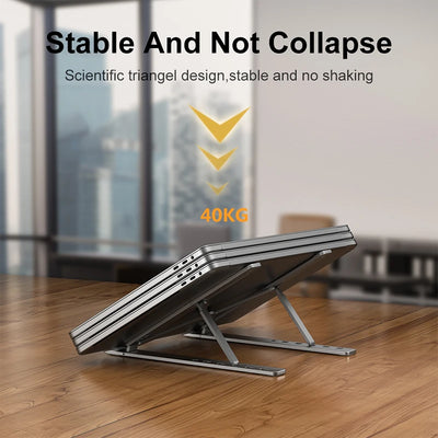 Portable Laptop Aluminium Stand Foldable Notebook Stand For Lapdesk PC Computer Cooling Bracket Laptop Holder