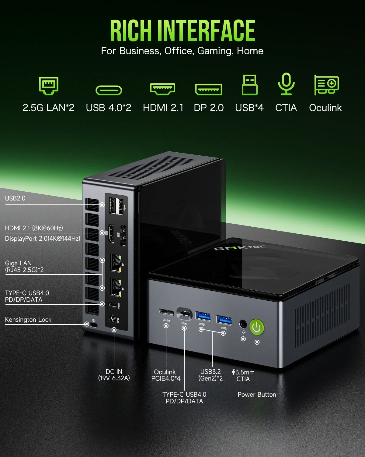 GMKtec M7 MINI PC AMD R7 Pro 6850H Wins 11 Pro