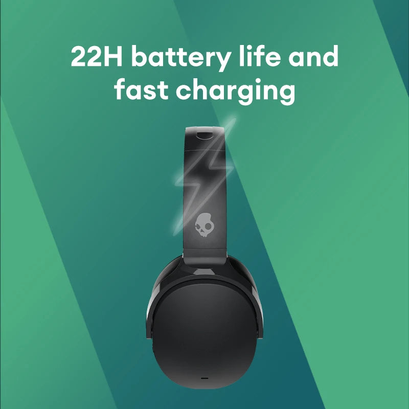 Skullcandy Hesh ANC Over-Ear Wireless Headsets Long Endurance Headphones Bluetooth Gaming Sports Volume Control Earphones