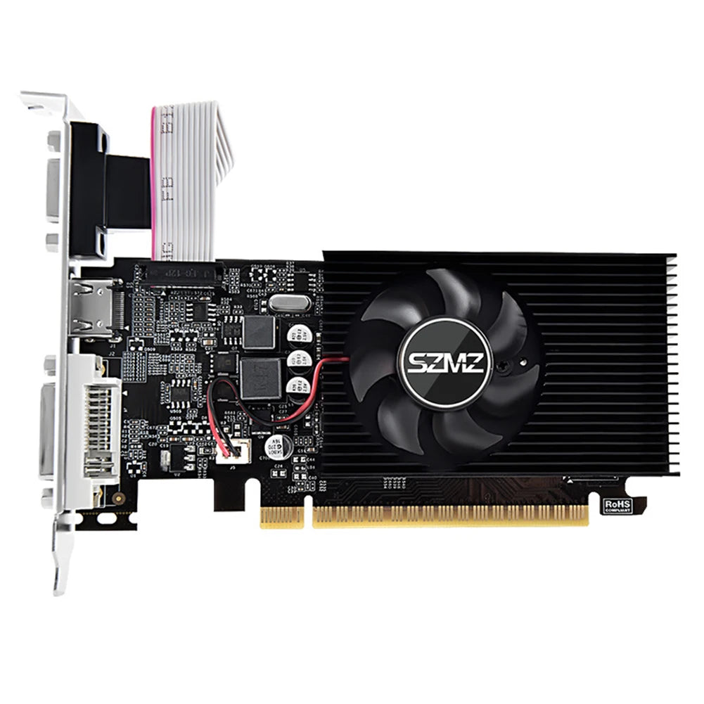 GT730 4GB DDR3 128Bit/64Bit Gaming Video Card with HDMI VGA DVI Port PCI-E2.0 16X PC Graphics Card GT610 1/2GB GPU Display Cards