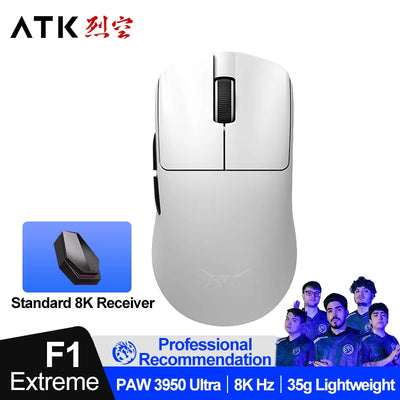 ATK BlazingSky F1 Extreme Wireless Gaming Mouse PAW3950 Ultra Dual-Mode 8000Hz 35g Lightweight E-sports FPS Mice