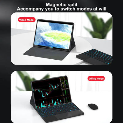 Tablet Keyboard Backlight Keyboard For Desktop Wireless Keyboard With Touchscreen Tablet Computer Keyboard For Home Work