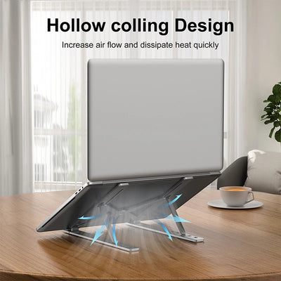 Portable Laptop Aluminium Stand Foldable Notebook Stand For Lapdesk PC Computer Cooling Bracket Laptop Holder