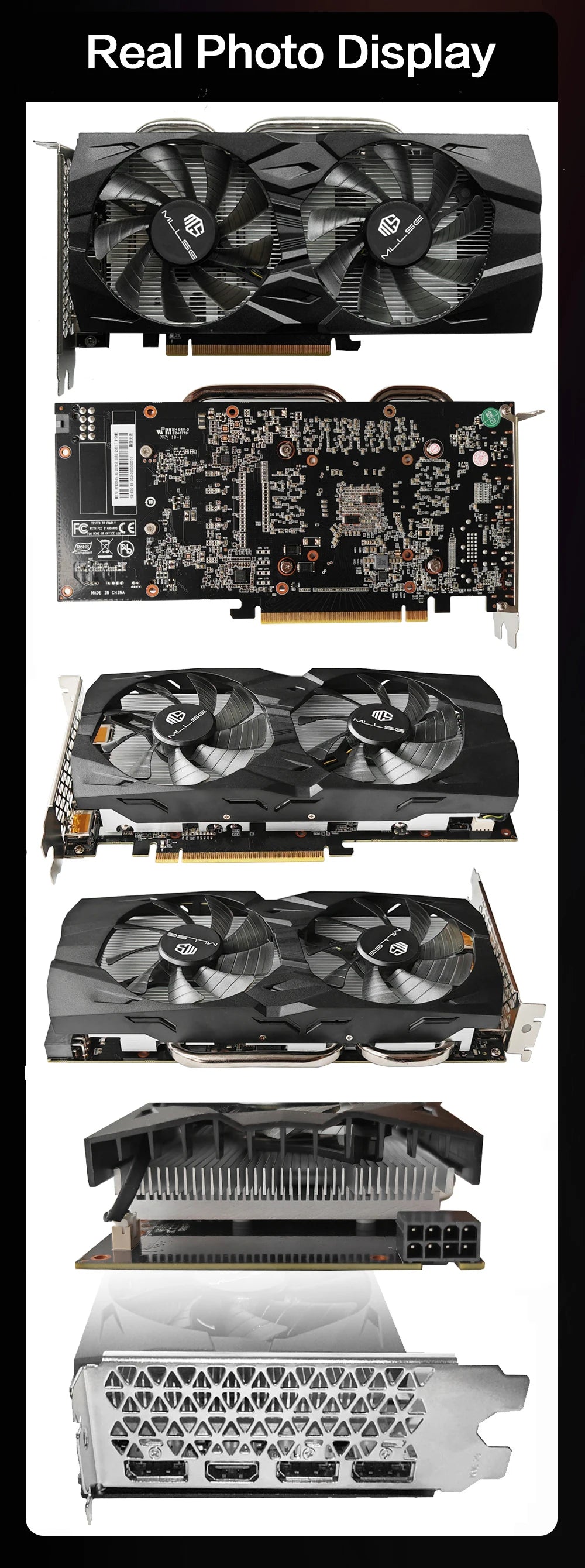 MLLSE RTX 2060 Super 8GB Graphics Card GDDR6 256 Bit PCI-E 3.0×16 8Pin NVIDIA GPU Rtx 2060super Gaming Video Card Placa De Vide