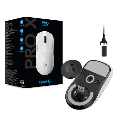 Logitech Gpro Superlight 25600 DPI Wireless Mouse, HERO 25K sensor, Tri-Mode Connection 2.4GHz/Wired/Bluetooth PC Gaming Mouse