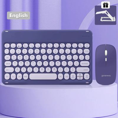 Bluetooth Keyboard Wireless Keyboard and Mouse Teclado for iPad 10th 2022 Xiaomi Samsung Huawei Tablet Android IOS Windows