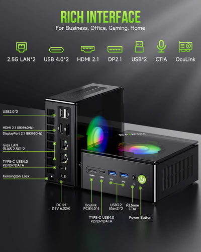GMKtec K11 Nucbox AMD R9 Gaming Computer