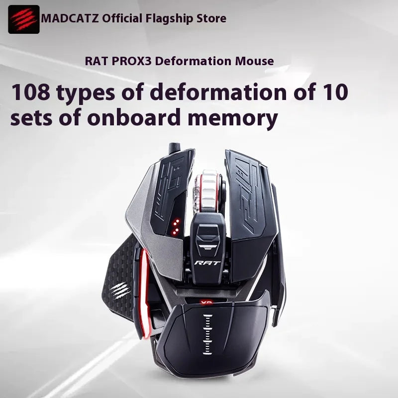 Madcatz Rat8+ Mouseesports Gaming Rat Pro X3 Wired Mechanical Mouse 11 Keys Programming Button Mice Pmw3389 Comfortable Custom