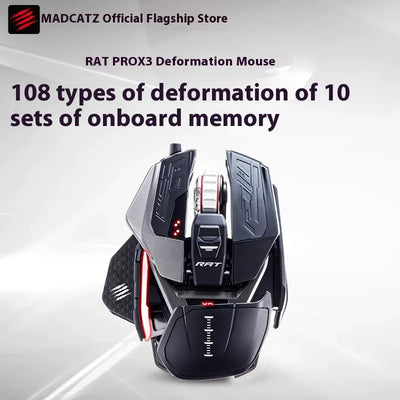 Madcatz Rat8+ Mouseesports Gaming Rat Pro X3 Wired Mechanical Mouse 11 Keys Programming Button Mice Pmw3389 Comfortable Custom