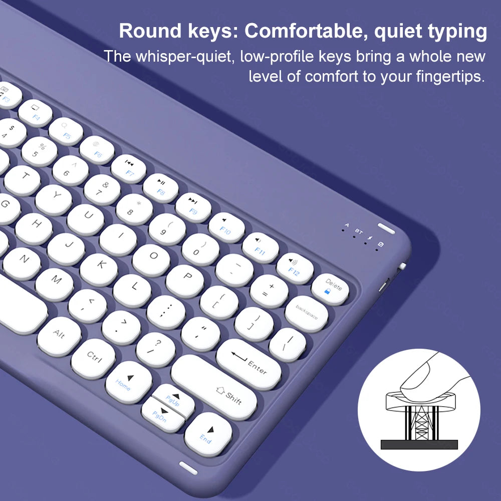 Bluetooth Keyboard Wireless Keyboard and Mouse Teclado for iPad 10th 2022 Xiaomi Samsung Huawei Tablet Android IOS Windows