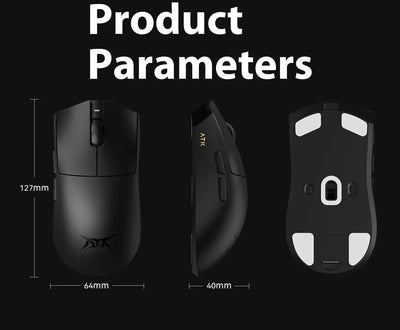 ATK Blazing Sky X1 Pro Max Ultra ULTIMATE Mouse Three Mode Bluetooth Wireless Mouse Paw3950 8K Lightweight FPS E-sports Pc Gamer