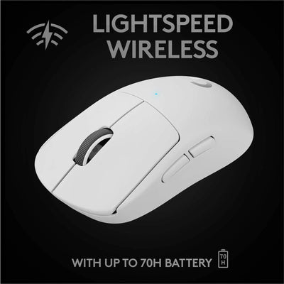 Logitech Gpro Superlight 25600 DPI Wireless Mouse, HERO 25K sensor, Tri-Mode Connection 2.4GHz/Wired/Bluetooth PC Gaming Mouse