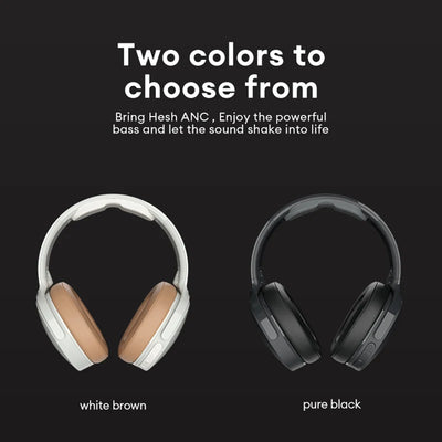 Skullcandy Hesh ANC Over-Ear Wireless Headsets Long Endurance Headphones Bluetooth Gaming Sports Volume Control Earphones