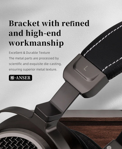 SIVGA ANSER High-Fidelity Audio Open-back Wooden Headphone 50mm Dynamic Driver Over-ear Wired Headset