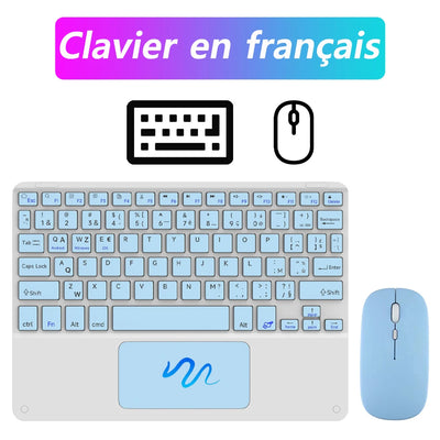 Wireless Keyboard with Touchpad for Android iOS Windows Bluetooth Keyboard and Mouse For Samsung Apple Lenovo Phone Tablet