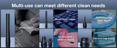 MECO ME CA1 Compressed Air Duster for Computers Protable Cordless Air Blower Computer Cleaning with LED Light for PC Keyboard