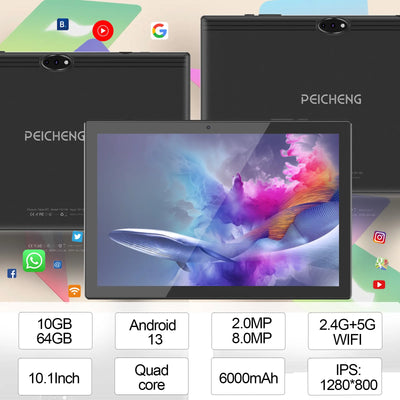 Android 13 Tablet 10 inch Tablet