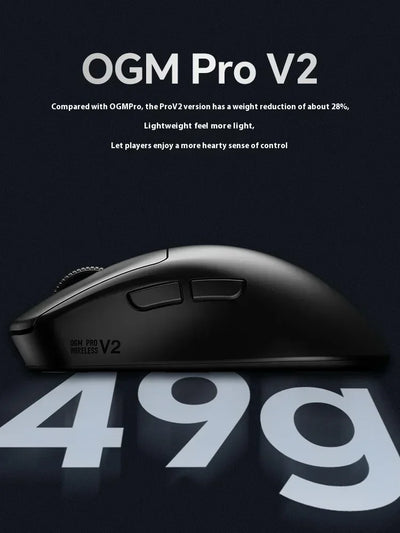Waizowl Ogm Pro V2 Mouse Three-Mode Wireless Paw3950 30000dpi Gaming Mouse Lightweight Customize Mouse For Desktop Computer Gift