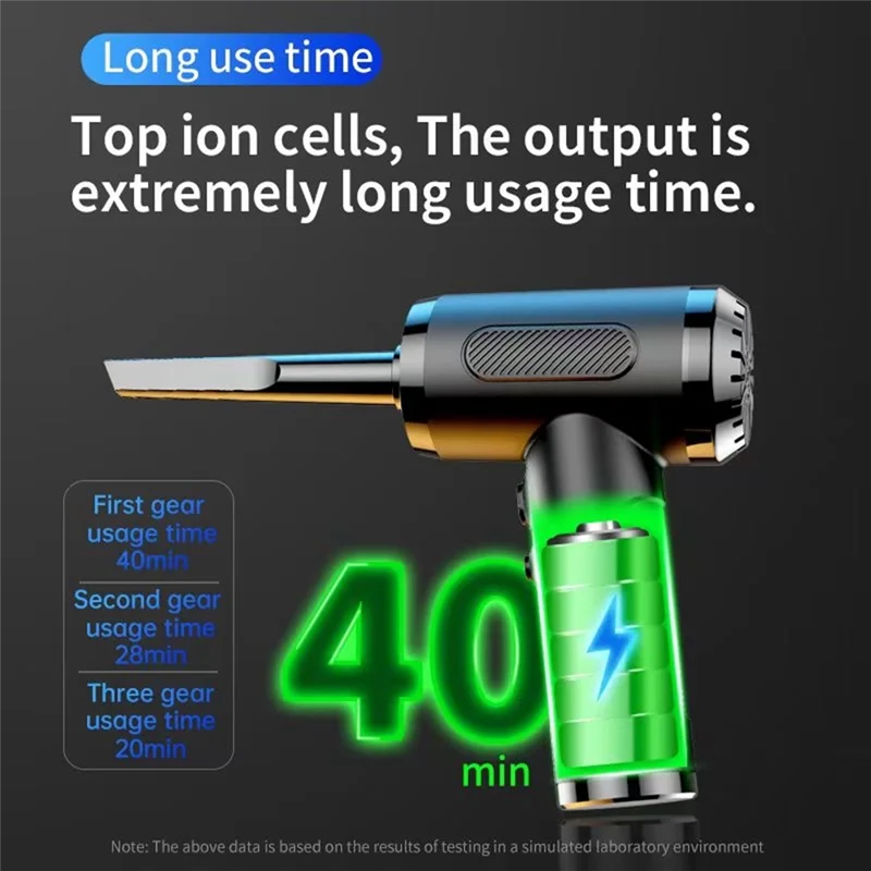 New--Portable Compressed Air Duster USB Charging Computer Household Blower Cleaner Car Powerful Cleaning Durable A