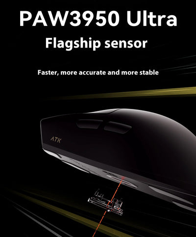 NEW ATK X1 Master Wireless Mouse Dual Mode Connection Paw 3950uitra 30000dpi Ergonomic Design Lightweight E-Sports Gaming Mouse