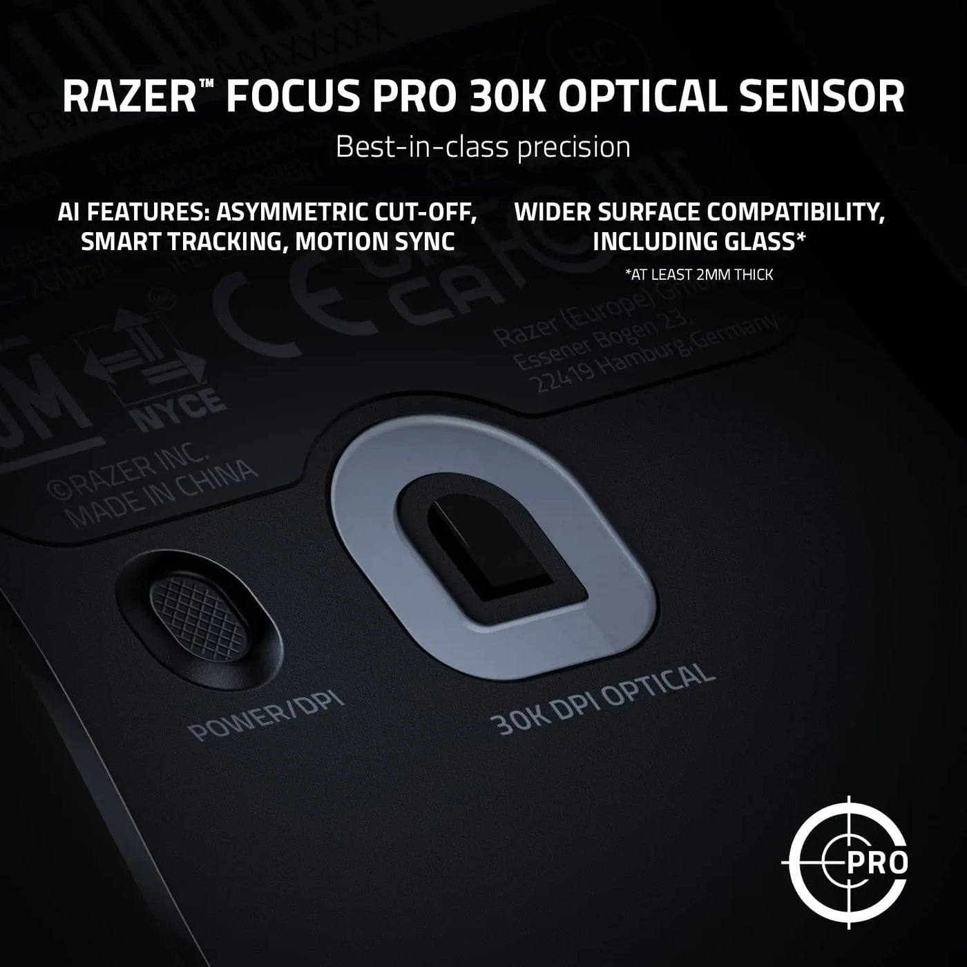 Razer Viper V2 Pro Hyperspeed Wireless Gaming Mouse: 58g Ultra Lightweight - Optical Switches Gen-3 - 30K DPI Optical Sensor
