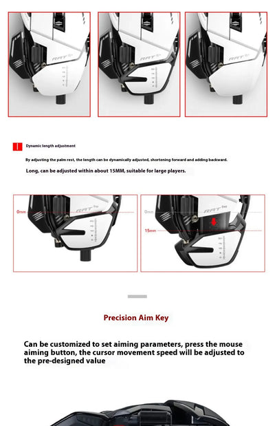 Madcatz Rat8+ Mouseesports Gaming Rat Pro X3 Wired Mechanical Mouse 11 Keys Programming Button Mice Pmw3389 Comfortable Custom