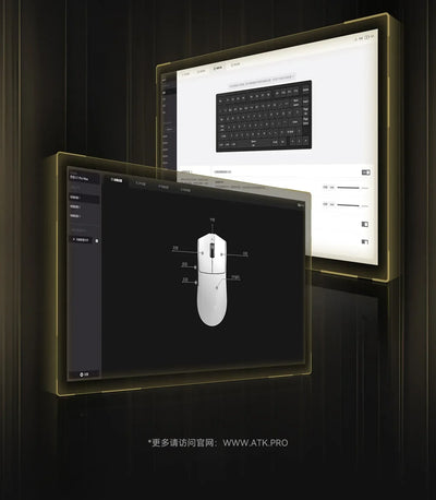 ATK Blazing Sky X1 Pro Max Ultra ULTIMATE Mouse Three Mode Bluetooth Wireless Mouse Paw3950 8K Lightweight FPS E-sports Pc Gamer