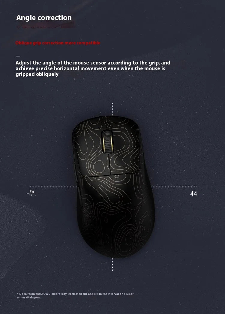 Waizowl Ogm Pro V2 Mouse Three Mode Wireless Paw3950 30000dpi Lightweight Customized Gaming Mouse For Desktop Computer Mice Gift