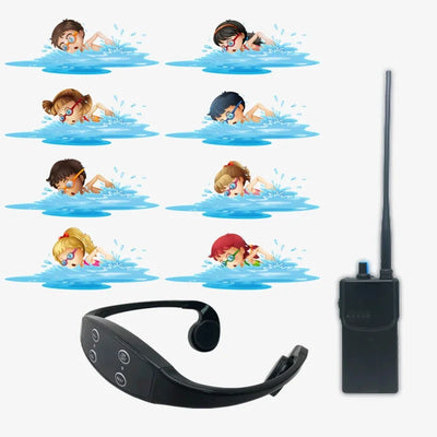 H-906A Bone Conduction Earphones Swimming Receiver Portable Light H-900A FM Transmitter Headphone