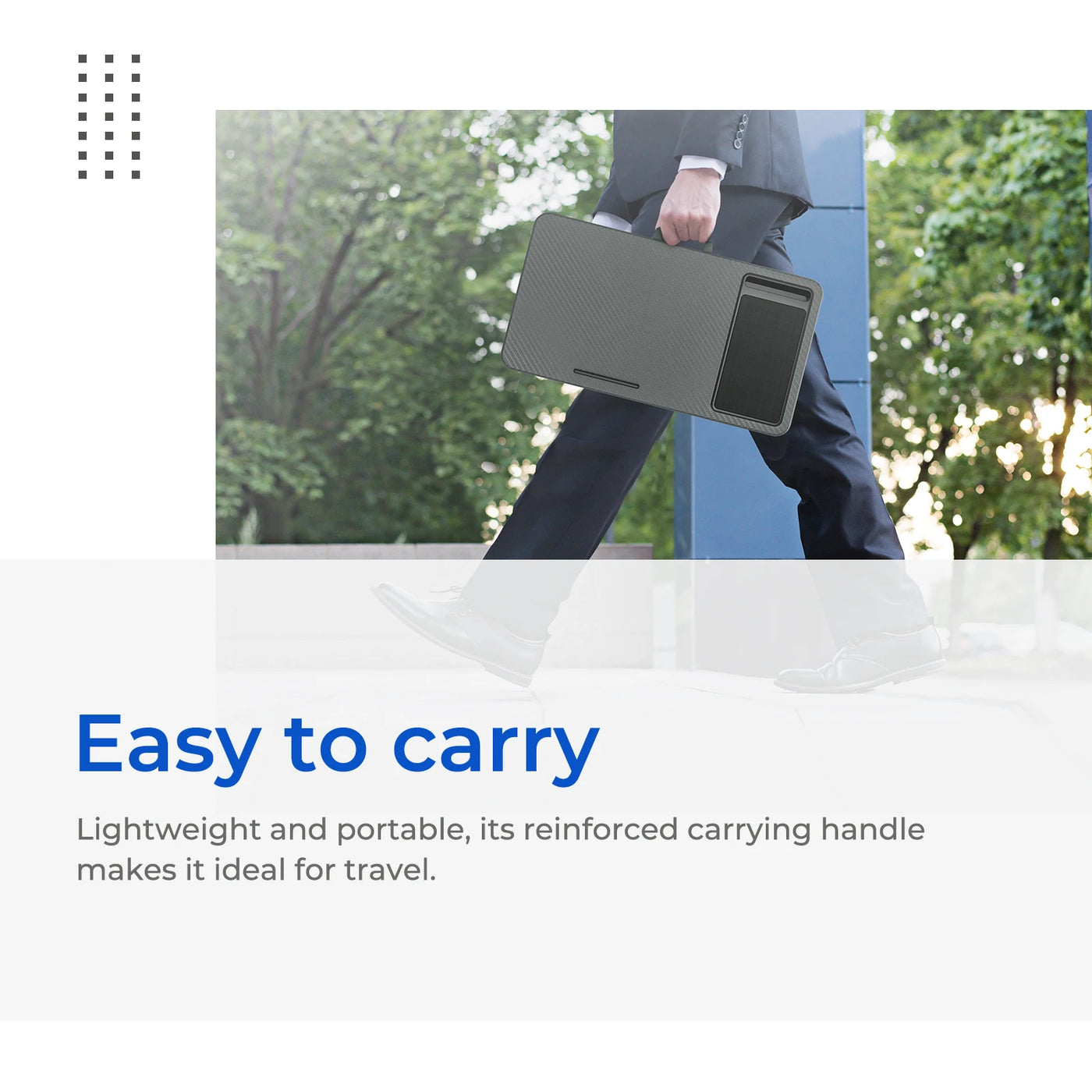 Home Office Pro Lap Desk with Mouse Pad and Phone Holder 21.1x12inch PORTABLE LIGHTWEIGHT