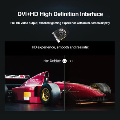 GT730 2GB DDR5 GPU Graphics Card VGA HDMI-Compatible Computer Graphics Card PCI-E 2.0 16X PC Video Card 1600MHz GPU GF108